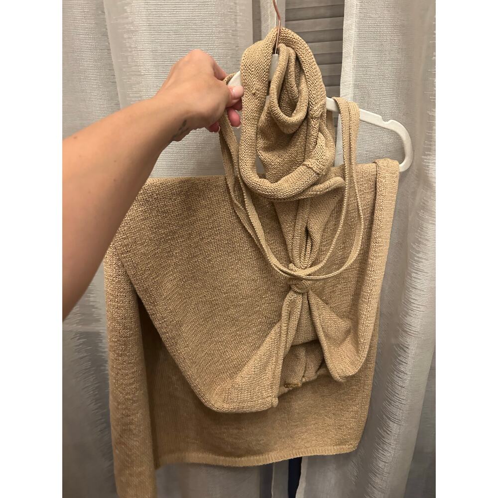Cult Gaia Halterneck Cutout Tan Midi Length Dress Size: M - Picture 6 of 6